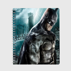 Тетрадь Бетмэн. Лечебница Аркхем: в городе Новоалтайск, 100% бумага | 48 листов, плотность листов — 60 г/м2, плотность картонной обложки — 250 г/м2. Листы скреплены сбоку удобной пружинной спиралью. Уголки страниц и обложки скругленные. Цвет линий — светло-серый
 | dc | бетмэн | готем сити | лечебница аркхем | супергерои