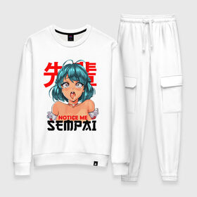 Женский костюм хлопок SENPAI: в городе Новоалтайск, 100% хлопок | на свитшоте круглая горловина, мягкая резинка по низу. Брюки заужены к низу, на них два вида карманов: два