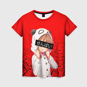 Женская футболка 3D SENPAI: в городе Новоалтайск, 100% полиэфир ( синтетическое хлопкоподобное полотно) | прямой крой, круглый вырез горловины, длина до линии бедер | ahegao | anime | kawaii | manga | nani | notice me. | senpai | waifu | аниме | ахегао | вайфу | каваий | кавай | манга | нани | семпай | сенпай | японские мультфильмы