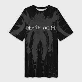 Платье-футболка 3D Смутный силуэт Рюка: в городе Новоалтайск, | | anime | apple | book | death note | kira | l | manga | ryuk | аниме | герой | детнот | детх нот | детхнот | дэсу ното | кандзи | кира | л | манга | миса | риюк | рьюзаки | рюзаки | синигами | тетрадка | яблоко | яг