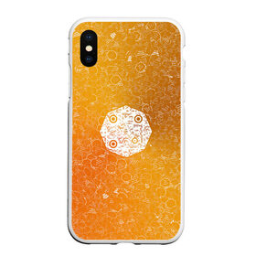 Чехол для iPhone XS Max матовый с принтом Октагон АПВ 58 Золото в городе Новоалтайск, Силикон | Область печати: задняя сторона чехла, без боковых панелей | Тематика изображения на принте: qr код | амулет | антивирус | антидепрессант | антистресс | градиент | золото | иммуномодулятор | камень | коллаж | оберег | талисман