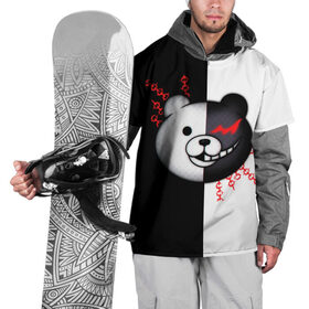 Накидка на куртку 3D с принтом MONOKUMA  МОНОКУМА в городе Новоалтайск, 100% полиэстер |  | anime | danganronpa | enoshima | junko | monokuma | аниме | джунко | игра | манга | медведь | монокума | робот медведь | эношима