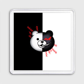 Магнит 55*55 с принтом monokuma и епи в городе Новоалтайск, Пластик | Размер: 65*65 мм; Размер печати: 55*55 мм | Тематика изображения на принте: anime | danganronpa | enoshima | junko | monokuma | аниме | джунко | игра | манга | медведь | монокума | робот медведь | эношима