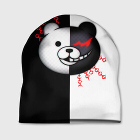 Шапка 3D с принтом monokuma и епи в городе Новоалтайск, 100% полиэстер | универсальный размер, печать по всей поверхности изделия | anime | danganronpa | enoshima | junko | monokuma | аниме | джунко | игра | манга | медведь | монокума | робот медведь | эношима