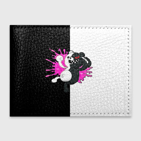 Обложка для студенческого билета с принтом monokuma розовая жвачка в городе Новоалтайск, натуральная кожа | Размер: 11*8 см; Печать на всей внешней стороне | Тематика изображения на принте: anime | danganronpa | enoshima | junko | monokuma | аниме | джунко | игра | манга | медведь | монокума | робот медведь | эношима