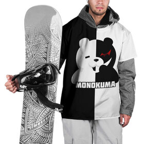 Накидка на куртку 3D с принтом MONOKUMA  МОНОКУМА BEAR в городе Новоалтайск, 100% полиэстер |  | anime | danganronpa | enoshima | junko | monokuma | аниме | джунко | игра | манга | медведь | монокума | робот медведь | эношима