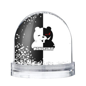 Снежный шар с принтом MONOKUMA  МОНОКУМА BEAR в городе Новоалтайск, Пластик | Изображение внутри шара печатается на глянцевой фотобумаге с двух сторон | anime | danganronpa | enoshima | junko | monokuma | аниме | джунко | игра | манга | медведь | монокума | робот медведь | эношима