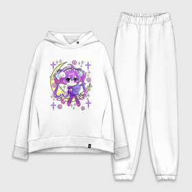 Женский костюм хлопок Oversize с принтом Cute Chibi Kawaii в городе Новоалтайск,  |  | anime | chibi | cute | devil | girls | goth | kawaii | loli | made | manga | pastel | skull | star | аниме | бантики | гот | готик | готичная | девочка | девушка | доли | звезды | каваи | кавай | луна | манга | месяц | милая | мишка | плюшевый