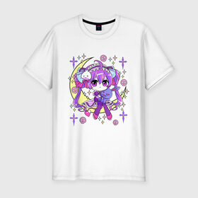 Мужская футболка хлопок Slim с принтом Cute Chibi Kawaii в городе Новоалтайск, 92% хлопок, 8% лайкра | приталенный силуэт, круглый вырез ворота, длина до линии бедра, короткий рукав | Тематика изображения на принте: anime | chibi | cute | devil | girls | goth | kawaii | loli | made | manga | pastel | skull | star | аниме | бантики | гот | готик | готичная | девочка | девушка | доли | звезды | каваи | кавай | луна | манга | месяц | милая | мишка | плюшевый