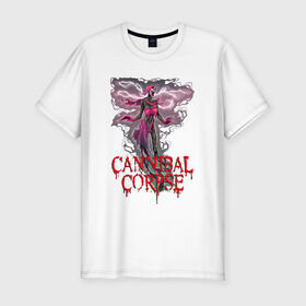 Мужская футболка хлопок Slim с принтом Cannibal Corpse | Труп Каннибала (Z) в городе Новоалтайск, 92% хлопок, 8% лайкра | приталенный силуэт, круглый вырез ворота, длина до линии бедра, короткий рукав | cannibal | cannibal corpse | corpse | death metal | deathgrind | алекс уэбстер | брутальный дэт метал | дэт метал | дэтграйнд | пол мазуркевич | роб барретт | труп каннибала