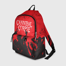 Рюкзак 3D с принтом Cannibal Corpse | Труп Каннибала (Z) в городе Новоалтайск, 100% полиэстер | лямки с регулируемой длиной, сверху петелька, чтобы рюкзак можно было повесить на вешалку. Основное отделение закрывается на молнию, как и внешний карман. Внутри два дополнительных кармана, один из которых закрывается на молнию. По бокам два дополнительных кармашка | cannibal | cannibal corpse | corpse | death metal | deathgrind | алекс уэбстер | брутальный дэт метал | дэт метал | дэтграйнд | пол мазуркевич | роб барретт | труп каннибала