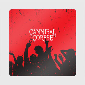 Магнит виниловый Квадрат с принтом Cannibal Corpse | Труп Каннибала (Z) в городе Новоалтайск, полимерный материал с магнитным слоем | размер 9*9 см, закругленные углы | Тематика изображения на принте: cannibal | cannibal corpse | corpse | death metal | deathgrind | алекс уэбстер | брутальный дэт метал | дэт метал | дэтграйнд | пол мазуркевич | роб барретт | труп каннибала