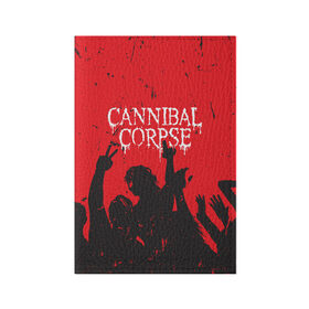 Обложка для паспорта матовая кожа с принтом Cannibal Corpse | Труп Каннибала (Z) в городе Новоалтайск, натуральная матовая кожа | размер 19,3 х 13,7 см; прозрачные пластиковые крепления | Тематика изображения на принте: cannibal | cannibal corpse | corpse | death metal | deathgrind | алекс уэбстер | брутальный дэт метал | дэт метал | дэтграйнд | пол мазуркевич | роб барретт | труп каннибала