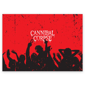 Поздравительная открытка с принтом Cannibal Corpse | Труп Каннибала (Z) в городе Новоалтайск, 100% бумага | плотность бумаги 280 г/м2, матовая, на обратной стороне линовка и место для марки
 | Тематика изображения на принте: cannibal | cannibal corpse | corpse | death metal | deathgrind | алекс уэбстер | брутальный дэт метал | дэт метал | дэтграйнд | пол мазуркевич | роб барретт | труп каннибала