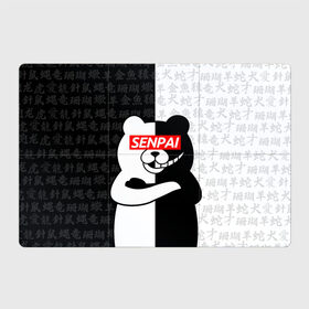 Магнитный плакат 3Х2 с принтом MONOKUMA | МОНОКУМА в городе Новоалтайск, Полимерный материал с магнитным слоем | 6 деталей размером 9*9 см | anime | bear | black  white | danganronpa | kurokuma | monodam | monokuma | monomi | monotaro | rabbit | school | shirokuma | аниме | главарь | мoноми | монокума | черно белый | школа