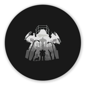 Коврик для мышки круглый с принтом Fallout universe  в городе Новоалтайск, резина и полиэстер | круглая форма, изображение наносится на всю лицевую часть | 76 | bethesda | fallout | new vegas | бесезда | бетезда | нью вегас | ньюк кола | нюка кола | пост апокалипсис | постапокалипсис | фаллаут