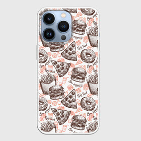 Чехол для iPhone 13 Pro с принтом Фастфуд   Fast food в городе Новоалтайск,  |  | Тематика изображения на принте: barbecue | bon appetit | burger | cola | cone | donuts | fast food | french fries | hot dog | ice cream | pepsi | pizza | бургер | картошка фри | кола | мороженое | пепси | пицца | пончики | приятного аппетита | рожок | фастфуд | хот дог | шашлык