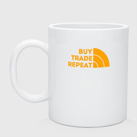 Кружка керамическая с принтом BUY TRADE REPEAT | ТРЕЙДИНГ в городе Новоалтайск, керамика | объем — 330 мл, диаметр — 80 мм. Принт наносится на бока кружки, можно сделать два разных изображения | Тематика изображения на принте: bitcoin | blockchain | btc | cardano | crypto | ethereum | polkadot | tether | xrp | бинанс | биткоин | блокчейн | валюта | деньги | криптовалюта | майнер | майнинг | цифровая валюта | цифровое золото | эфир