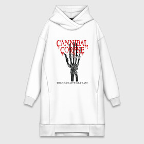 Платье-худи хлопок с принтом Cannibal Corpse | Труп Каннибала (Z) в городе Новоалтайск,  |  | cannibal | cannibal corpse | corpse | death metal | deathgrind | алекс уэбстер | брутальный дэт метал | дэт метал | дэтграйнд | пол мазуркевич | роб барретт | рука | скелет | труп каннибала