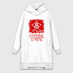 Платье-худи хлопок с принтом Cannibal Corpse | Труп Каннибала (Z) в городе Новоалтайск,  |  | blood | cannibal | cannibal corpse | corpse | death metal | deathgrind | алекс уэбстер | брутальный дэт метал | дэт метал | дэтграйнд | кровь | пол мазуркевич | роб барретт | скелет | труп каннибала