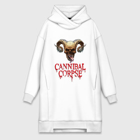 Платье-худи хлопок с принтом Cannibal Corpse | Труп Каннибала (Z) в городе Новоалтайск,  |  | cannibal | cannibal corpse | corpse | death metal | deathgrind | demon | devil | алекс уэбстер | брутальный дэт метал | демон | дэт метал | дэтграйнд | пол мазуркевич | роб барретт | труп каннибала | череп