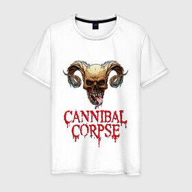 Мужская футболка хлопок с принтом Cannibal Corpse Труп Каннибала (Z) в городе Новоалтайск, 100% хлопок | прямой крой, круглый вырез горловины, длина до линии бедер, слегка спущенное плечо. | cannibal | cannibal corpse | corpse | death metal | deathgrind | demon | devil | алекс уэбстер | брутальный дэт метал | демон | дэт метал | дэтграйнд | пол мазуркевич | роб барретт | труп каннибала | череп