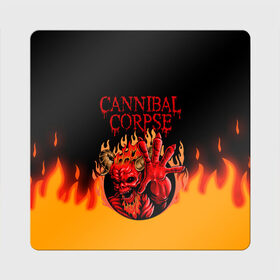 Магнит виниловый Квадрат с принтом Cannibal Corpse | Труп Каннибала (Z) в городе Новоалтайск, полимерный материал с магнитным слоем | размер 9*9 см, закругленные углы | Тематика изображения на принте: cannibal | cannibal corpse | corpse | death metal | deathgrind | алекс уэбстер | брутальный дэт метал | дэт метал | дэтграйнд | пол мазуркевич | роб барретт | труп каннибала