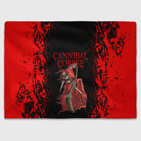 Плед 3D с принтом Cannibal Corpse | Труп Каннибала (Z) в городе Новоалтайск, 100% полиэстер | закругленные углы, все края обработаны. Ткань не мнется и не растягивается | cannibal | cannibal corpse | corpse | death metal | deathgrind | алекс уэбстер | брутальный дэт метал | дэт метал | дэтграйнд | пол мазуркевич | роб барретт | труп каннибала