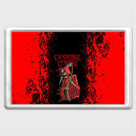 Магнит 45*70 с принтом Cannibal Corpse | Труп Каннибала (Z) в городе Новоалтайск, Пластик | Размер: 78*52 мм; Размер печати: 70*45 | Тематика изображения на принте: cannibal | cannibal corpse | corpse | death metal | deathgrind | алекс уэбстер | брутальный дэт метал | дэт метал | дэтграйнд | пол мазуркевич | роб барретт | труп каннибала