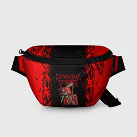 Поясная сумка 3D с принтом Cannibal Corpse | Труп Каннибала (Z) в городе Новоалтайск, 100% полиэстер | плотная ткань, ремень с регулируемой длиной, внутри несколько карманов для мелочей, основное отделение и карман с обратной стороны сумки застегиваются на молнию | cannibal | cannibal corpse | corpse | death metal | deathgrind | алекс уэбстер | брутальный дэт метал | дэт метал | дэтграйнд | пол мазуркевич | роб барретт | труп каннибала