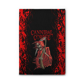 Обложка для автодокументов с принтом Cannibal Corpse | Труп Каннибала (Z) в городе Новоалтайск, натуральная кожа |  размер 19,9*13 см; внутри 4 больших “конверта” для документов и один маленький отдел — туда идеально встанут права | Тематика изображения на принте: cannibal | cannibal corpse | corpse | death metal | deathgrind | алекс уэбстер | брутальный дэт метал | дэт метал | дэтграйнд | пол мазуркевич | роб барретт | труп каннибала