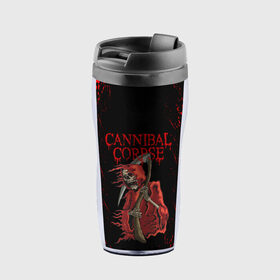 Термокружка-непроливайка с принтом Cannibal Corpse | Труп Каннибала (Z) в городе Новоалтайск, внутренняя часть — пищевой пластик, наружная часть — прозрачный пластик, между ними — полиграфическая вставка с рисунком | объем — 350 мл, герметичная крышка | cannibal | cannibal corpse | corpse | death metal | deathgrind | алекс уэбстер | брутальный дэт метал | дэт метал | дэтграйнд | пол мазуркевич | роб барретт | труп каннибала