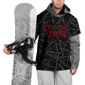 Накидка на куртку 3D с принтом Cannibal Corpse | Songs (Z) в городе Новоалтайск, 100% полиэстер |  | Тематика изображения на принте: cannibal | cannibal corpse | corpse | death metal | deathgrind | алекс уэбстер | брутальный дэт метал | дэт метал | дэтграйнд | пол мазуркевич | роб барретт | труп каннибала