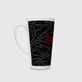 Кружка Латте с принтом Cannibal Corpse | Songs (Z) в городе Новоалтайск, Белая керамика | Объем 480 мл; Высота 150 мм; Диаметр 90 мм | Тематика изображения на принте: cannibal | cannibal corpse | corpse | death metal | deathgrind | алекс уэбстер | брутальный дэт метал | дэт метал | дэтграйнд | пол мазуркевич | роб барретт | труп каннибала