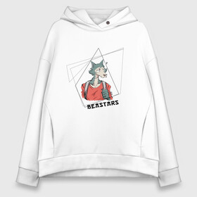 Женское худи Oversize хлопок с принтом Beastars | Выдающиеся звери | Легоси в городе Новоалтайск, френч-терри — 70% хлопок, 30% полиэстер. Мягкий теплый начес внутри —100% хлопок | боковые карманы, эластичные манжеты и нижняя кромка, капюшон на магнитной кнопке | 2 | anime | beastars | аниме | второй | выдающиеся | геометрия | джек | джуно | животные | звери | зверята | легоси | луи | манга | рамка | сезон | сериал | хару