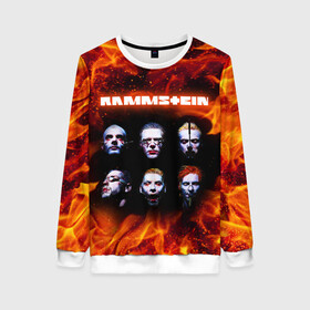Женский свитшот 3D с принтом RAMMSTEIN в городе Новоалтайск, 100% полиэстер с мягким внутренним слоем | круглый вырез горловины, мягкая резинка на манжетах и поясе, свободная посадка по фигуре | du hast | mein herz brennt | music. | ohne dich | rammstein | rock | till lindemann | музыка | рамштайн | рок | тилль линдеманн