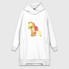 Платье-худи хлопок с принтом Эплджек в городе Новоалтайск,  |  | applejack | friendship | mylittlepony | twilight sparkle | waifu | вайфу | дружба это магия | кони | моя маленькая пони | мультфильм | пони | эплджек