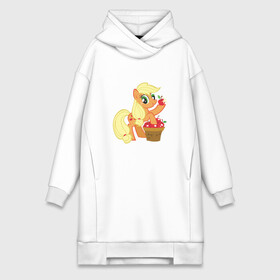 Платье-худи хлопок с принтом Applejack в городе Новоалтайск,  |  | applejack | friendship | mylittlepony | twilight sparkle | waifu | вайфу | дружба это магия | кони | моя маленькая пони | мультфильм | пони | эплджек