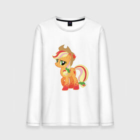 Мужской лонгслив хлопок с принтом My Little Pony - AppleJack в городе Новоалтайск, 100% хлопок |  | applejack | friendship | mylittlepony | twilight sparkle | waifu | вайфу | дружба это магия | кони | моя маленькая пони | мультфильм | пони | эплджек