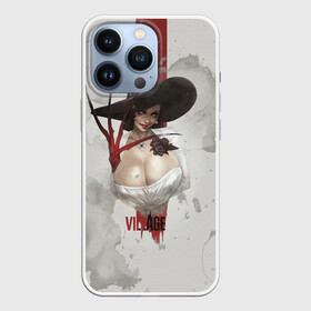 Чехол для iPhone 13 Pro с принтом Леди Димитреску в городе Новоалтайск,  |  | ahegao | lady | vampire | village | village resident evil | waifu | аниме | аниме девушка | большая вампирша | вайфу | вампирша из resident evil | вампирша из резидента | леди | леди димитреску | тян