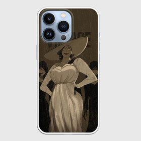 Чехол для iPhone 13 Pro с принтом Леди Димитреску в городе Новоалтайск,  |  | ahegao | lady | vampire | village | village resident evil | waifu | аниме | аниме девушка | большая вампирша | вайфу | вампирша из resident evil | вампирша из резидента | леди | леди димитреску | тян