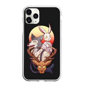 Чехол для iPhone 11 Pro матовый с принтом Олень, волк и заяц в городе Новоалтайск, Силикон |  | Тематика изображения на принте: beast | beastars | gohin | gosha | haru | jack | juno | legoshi | louis | melon | riz | stars | академия | выдающиеся | джек | джуно | звери | леано | легоси | луис | мелон | пина | риз | хару | черритон | шишигуми