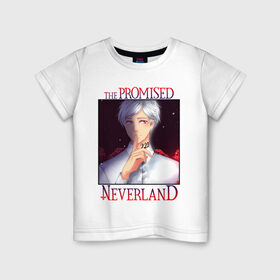 Детская футболка хлопок с принтом Norman | The Promised Neverland (Z) в городе Новоалтайск, 100% хлопок | круглый вырез горловины, полуприлегающий силуэт, длина до линии бедер | norman | promised neverland | the promised neverland | yakusoku no neverland | неверленд | норман | обещанная страна | обещанная страна грёз | обещанный неверленд | якусоку но нэба
