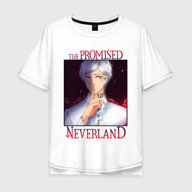Мужская футболка хлопок Oversize с принтом Norman | The Promised Neverland (Z) в городе Новоалтайск, 100% хлопок | свободный крой, круглый ворот, “спинка” длиннее передней части | norman | promised neverland | the promised neverland | yakusoku no neverland | неверленд | норман | обещанная страна | обещанная страна грёз | обещанный неверленд | якусоку но нэба