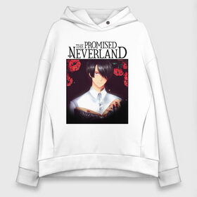 Женское худи Oversize хлопок с принтом Ray | The Promised Neverland (Z) в городе Новоалтайск, френч-терри — 70% хлопок, 30% полиэстер. Мягкий теплый начес внутри —100% хлопок | боковые карманы, эластичные манжеты и нижняя кромка, капюшон на магнитной кнопке | promised neverland | ray | rey | the promised neverland | yakusoku no neverland | неверленд | обещанная страна | обещанная страна грёз | обещанный неверленд | рей | якусоку но нэба