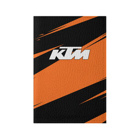Обложка для паспорта матовая кожа с принтом KTM | КТМ в городе Новоалтайск, натуральная матовая кожа | размер 19,3 х 13,7 см; прозрачные пластиковые крепления | enduro | ktm | moto | moto sport | motocycle | orange | sportmotorcycle | ктм | мото | мото спорт | мотоспорт | оранжевый | спорт мото