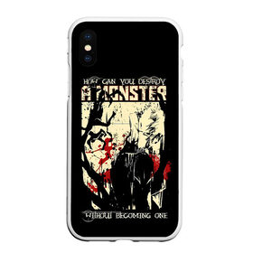Чехол для iPhone XS Max матовый с принтом HOW CAN YOU DESTROY A MONSTER в городе Новоалтайск, Силикон | Область печати: задняя сторона чехла, без боковых панелей | Тематика изображения на принте: anime | kaneki ken | tokyo ghoul | tokyo ghoul: re | аниме | анимэ | гули | джузо сузуя | канеки кен | кузен йошимура | наки | нишики нишио | ре | ренджи йомо | ризе камиширо | токийский гуль | тоука киришима | ута