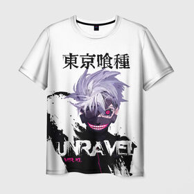 Мужская футболка 3D с принтом UNRAVEL VER KL Tokyo Ghoul в городе Новоалтайск, 100% полиэфир | прямой крой, круглый вырез горловины, длина до линии бедер | anime | kaneki ken | tokyo ghoul | tokyo ghoul: re | аниме | анимэ | гули | джузо сузуя | канеки кен | кузен йошимура | наки | нишики нишио | ре | ренджи йомо | ризе камиширо | токийский гуль | тоука киришима | ута