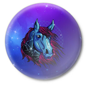 Значок с принтом Retrowave Neon Horse в городе Новоалтайск,  металл | круглая форма, металлическая застежка в виде булавки | 1980 | 80s | geometry | horses | pony | retrowave | retrowave принт | space | vaporwave | волшебная лошадь | восьмидесятые | геометрия | космос | лошадка | нео | неоновая лошадь | неоновые огни | неоновый конь | пони | ретровейв