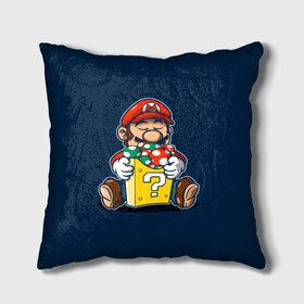 Подушка 3D с принтом Марио в городе Новоалтайск, наволочка – 100% полиэстер, наполнитель – холлофайбер (легкий наполнитель, не вызывает аллергию). | состоит из подушки и наволочки. Наволочка на молнии, легко снимается для стирки | game | mario | sega | super | super mario | игры | м | марио | сега | супер марио